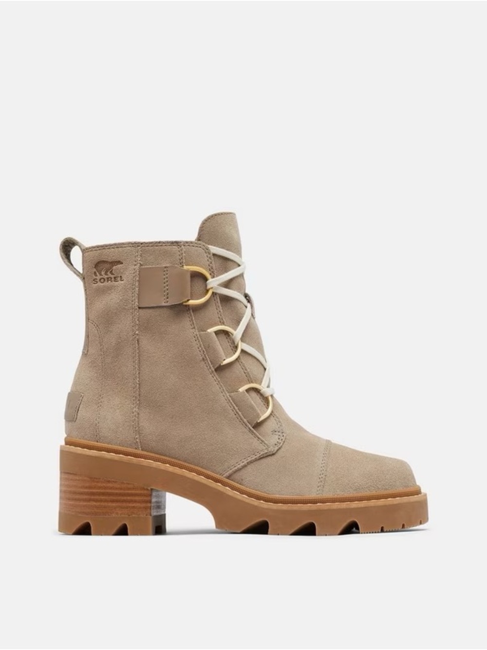 SOREL Women's Joan Now Lace Boots in Omega Taupe